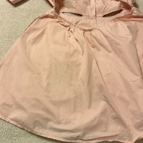 Self Portrait Pink Cutout Mini Lace Applique Trim Collared Mini Dress Mod - Picture 11 of 16